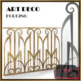 Forged fences Art Deco